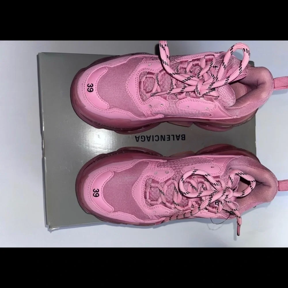 Pink Balenciaga Triple S clear Sole - Picture 2 of 4